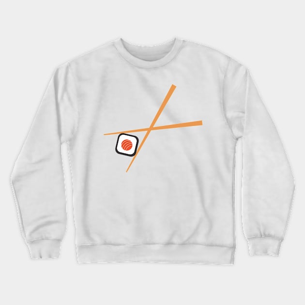 Chopstick Sushi Roll Crewneck Sweatshirt by SWON Design